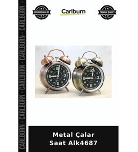 Özel Üretim Dekoratif Masa Saati Retro Ofis Hediye Metal Çalar Saat Alk4687