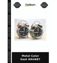 Özel Üretim Dekoratif Masa Saati Retro Ofis Hediye Metal Çalar Saat Alk4687