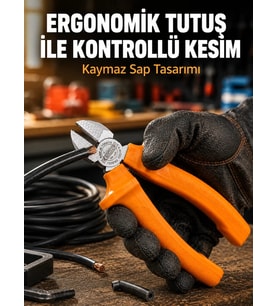 Yan Keski Dövme Çelik Güçlü ve Hassas Kesim Performansı