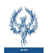 GZ-944 ORTA BOY YARI KALICI ANKA KUŞU DESEN DÖVME