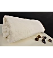 Çiçek Desenli Banyo Havlusu %100 Pamuklu 70x140 Cm - Krem Kahverengi