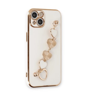 iPhone 14 Plus Kılıf Esila Silikon - Beyaz
