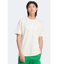 Adidas Adicolor Treofil Mens Tee Erkek Pamuklu Tişört Krem