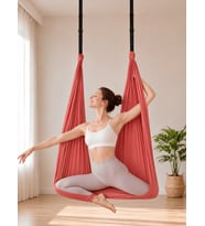 Beylini Yoga Hamağı Fly Salıncağı Yükseklik Ayarlanabilir Antigravity Esnek Askılı Denge Spor Aleti Pilates Fitness Denge Esneme Gerdirme Gelişim