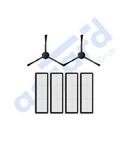 Xiaomi 1C,2C,Mop 2 Uyumlu 2 Yan Fırça 4 Filtre PKT-iasgf0000089
