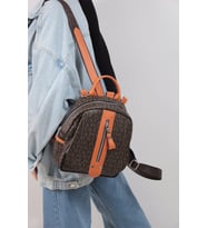 Just Polo Çok Bölmeli Astarlı Ayarlanabilir Askılı Kadın Sırt Çantası PBU2177 (KAHVE-TABA)
