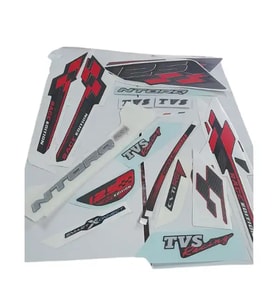 TVS Ntorq 125 Etiket Seti Kırmızı Orjinal