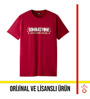 Galatasaray Lisanslı 2026 Şampiyonluk Dominasyon Kırmızı Tişört