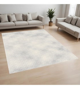 Eliana Home Dijital Baskı Yıkanabilir Kaymaz Taban Salon Halısı Ve Yolluk LN085-FNL372 (Krem)