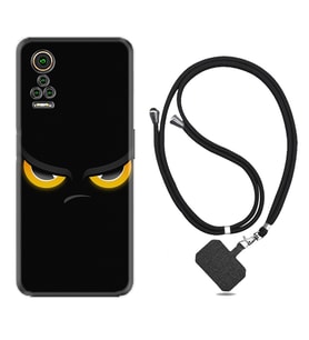 General Mobile GM 21 Pro GM 22 Pro Plus Kılıf Boyun Askılı Silikon Black Eyes 1644