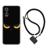 General Mobile GM 21 Pro GM 22 Pro Plus Kılıf Boyun Askılı Silikon Black Eyes 1644