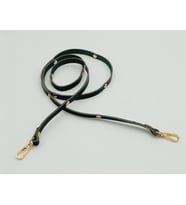 Angel Çanta Aksesuar Gerçek Deri Troklu Spagetti Model Siyah Light Gold Metal Çanta Sapı