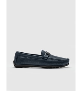 Hakiki Deri Lacivert Erkek Loafer