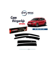Cam Rüzgarlığı Volkswagen Polo 2010-2017 ile uyumlu (Siyah)