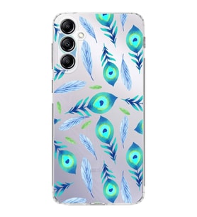 PrintiFy Samsung Galaxy A14 ile Uyumlu 1mm Slim Fit Nazar Boncuğu 3 Baskılı Şeffaf  Kılıf