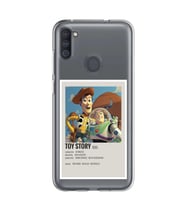 Samsung Galaxy M21 Uyumlu Toy Story Minimalist Poster Desenli Şeffaf Telefon Kılıfı