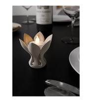 Lotus Çiçeği Tasarımlı Tealight Mumluk – Modern ve Zarif Dekoratif Mumluk