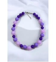 MOR LİLA BUBBLE TOP SUMMER KOLYE