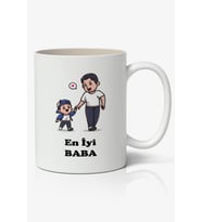 En İyi BABA Babalar Günü Baskılı Kupa Bardak Baskılı Kahve Kupa Bardak