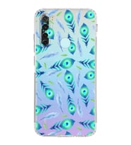 PrintiFy Xiaomi Redmi Note 8 ile Uyumlu Nazar Boncuğu 3 Baskılı Kamera Korumalı Şeffaf Silikon Kılıf