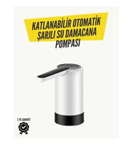 Mey İthalat® Katlanabilir Şarjlı Damacana Su Pompası Pratik Kullanım