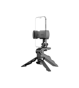 Polosmart PSM124 Masaüstü Taşınabilir 360 Derece Dönebilen Başlık Kaymaz Taban Tripod Monopod Siyah