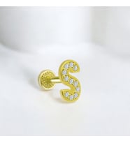 Glorria Altın S Harfi Tragus Piercing