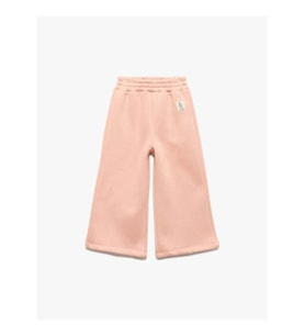 Koton Beli Lastikli Geniş Paça Şardonlu Pembe Kız Bebek Eşofman Altı 6Wmg40036Ak