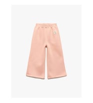 Koton Beli Lastikli Geniş Paça Şardonlu Pembe Kız Bebek Eşofman Altı 6Wmg40036Ak
