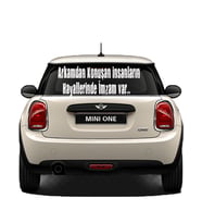 Oto Cam Yazı Sözleri Ticari-Servis-Dolmuş-Panelvan Uzun Sticker Model 47