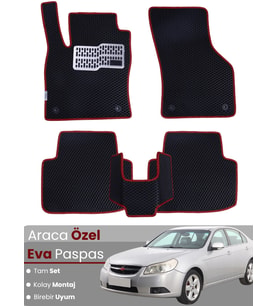 CHEVROLET EPİCA (2006-2012) Uyumlu EVA Paspas Tam Set–Araca Özel,Su Geçirmez,Kolay Montaj