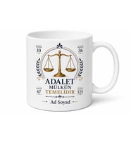 Hukukçuya İnsan Hakları Kanun Maddeleri Adalet Teorisi Kupa Bardak Hediye