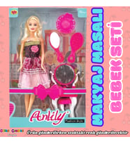 Anlily Makyah Masalı Bebek Seti - Barbie Oyuncak Bebek - Barbie Bebek - Bebek Oyun Evleri İçin Bebek (Çok Renkli)