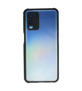 Oppo A54 4G Kılıf Miami Şeffaf Silikon - Siyah