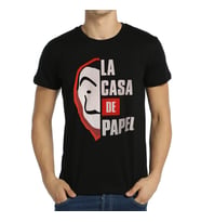 Bant Giyim - La Casa De Papel Siyah Erkek T-shirt Tişört