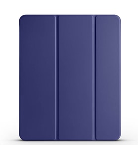 Apple iPad Air 13 2024 Uyumlu Zore Smart Cover Kalem Bölmeli Standlı 1-1 Kılıf (Lacivert)