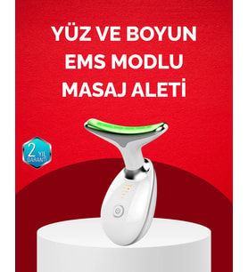Usb Şarjlı Led Işık Terapili Yüz Boyun Bakım Cihazı