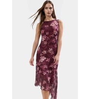 Kadın Asimetrik Midi Bodycon Elbise Desenli Yazlık Günlük Kullanım Yaz Aylarının Vazgeçilmezi