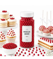 Dr. Gusto 4 Mm Kırmızı Boncuk Şeker 250 Gr