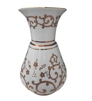 Kütahya Porselen Kandil 20 cm Vazo Dekor No:3678 B.Altın 