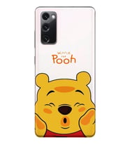 Samsung Galaxy S20 FE Uyumlu Winnie The Pooh Desenli Şeffaf Telefon Kılıfı