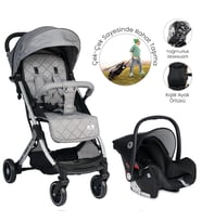 Lorelli Fiorano Kabin Boy & Travel Set Bebek Arabası - Dolphin Grey (Standart)