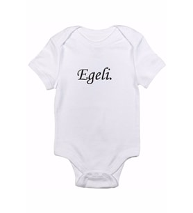 Egeli Baskılı Bebek Body Zıbın