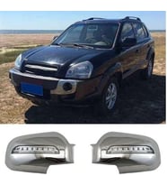 Hyundai Tucson Uyumlu 2004 2014 Ayna Kapağı ABS Krom LED Parça