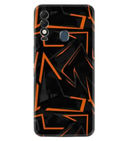 Spark 8T Kılıf Silikon Desen Özel Seri Zigzaglar 1651