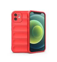 Apple İphone 12 Kılıf Optimum Silikon - Kırmızı