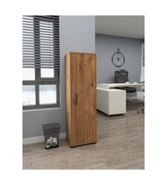 IRMAK DÜNYASI Kilitli Çok Amaçlı Dolap Ofis mutfak banyo için kilitli dolap (Ceviz)