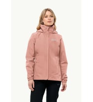 Jack Wolfskin 1111202_2919 Stormy Point 2L JKT W Rose Dawn Kadın Outdoor Ceket (Pembe)