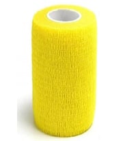 Elastik Yapışkanlı Coban Renkli Bandaj 10 Cm X 4,5 Mt Sarı