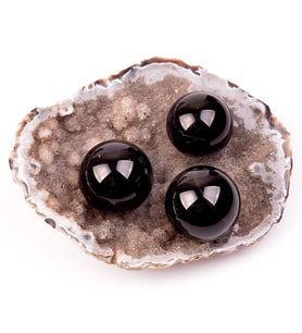 Küçük Boy Obsidyen Taşı Küre